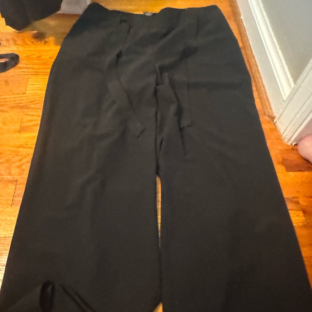 Black Wide-Leg Pants
